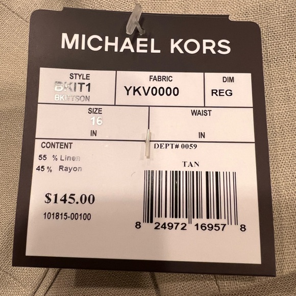 Michael Kors Boys Tan Linen Suit NWT - Picture 4 of 8